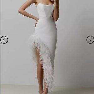Catchall Payton White Feather Dress